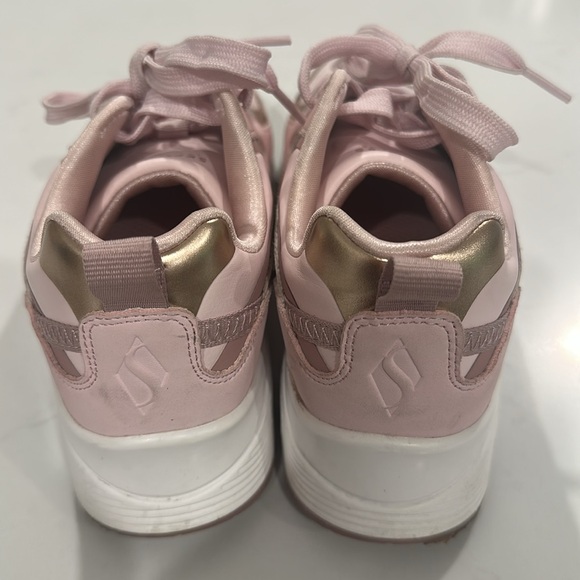Pink and Gold Girl’s Skechers Sneakers - Picture 11 of 13